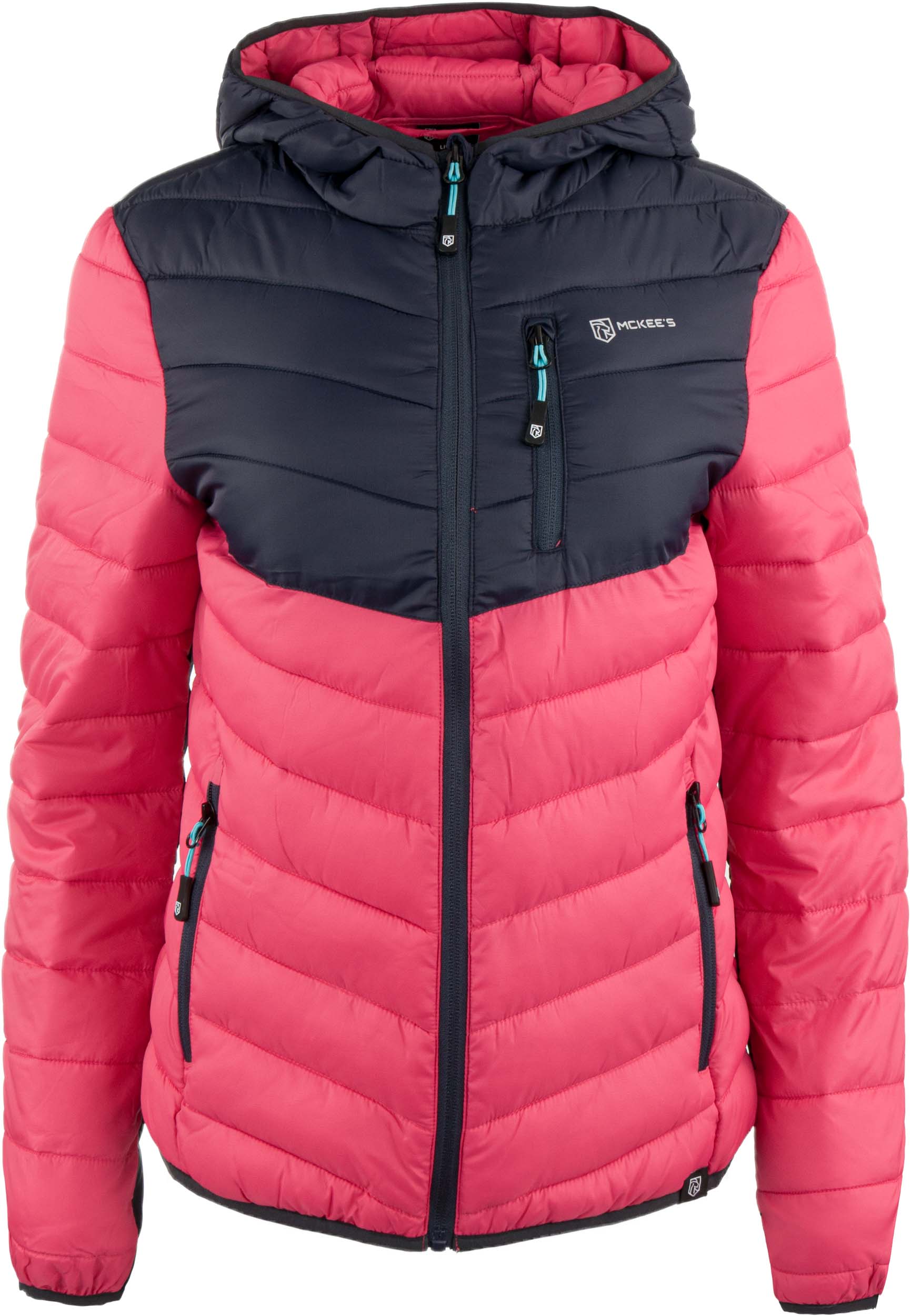 McKees Berken Dames Winterjas Blauw-Fuchsia, Waterdicht