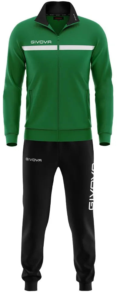 Sports suit givova tuta one full zip green l