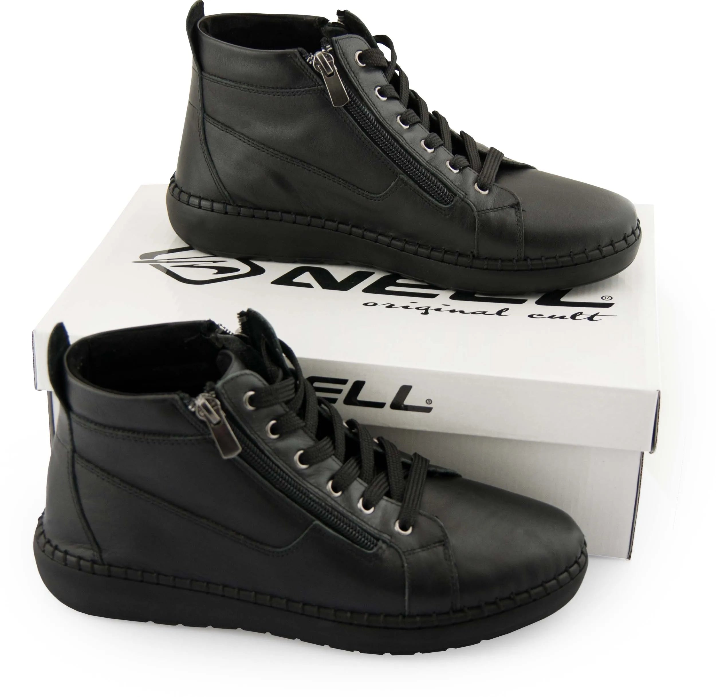 Damen lernen Schuhe Nell 7026 Schwarz - Größe 39, elegantes Leder