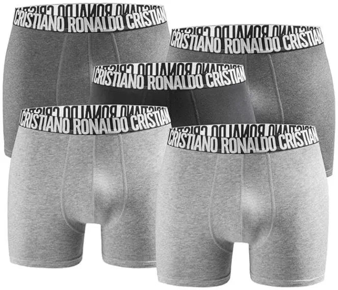Boxer CR7 MEN Cristiano Ronaldo Boxershort a 5 pacchetti antracite grigio m