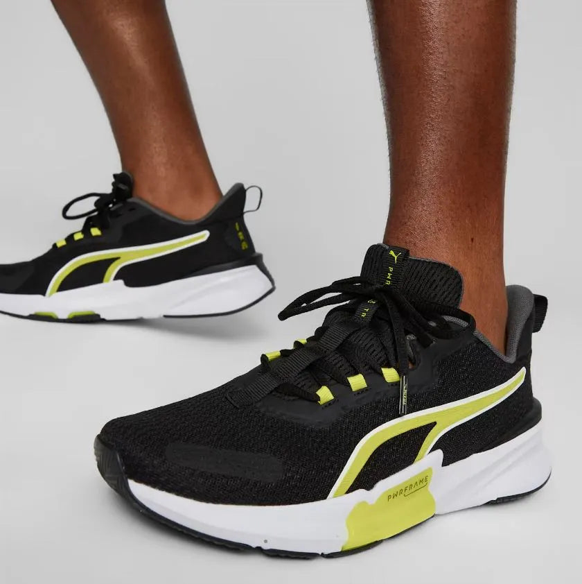 Puma men pwrframe tr 2 black-yellow-white black 46