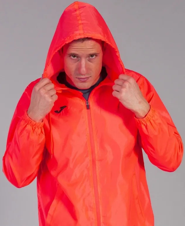 Joma iris dark orange fluorescent orange sports windbreaker m