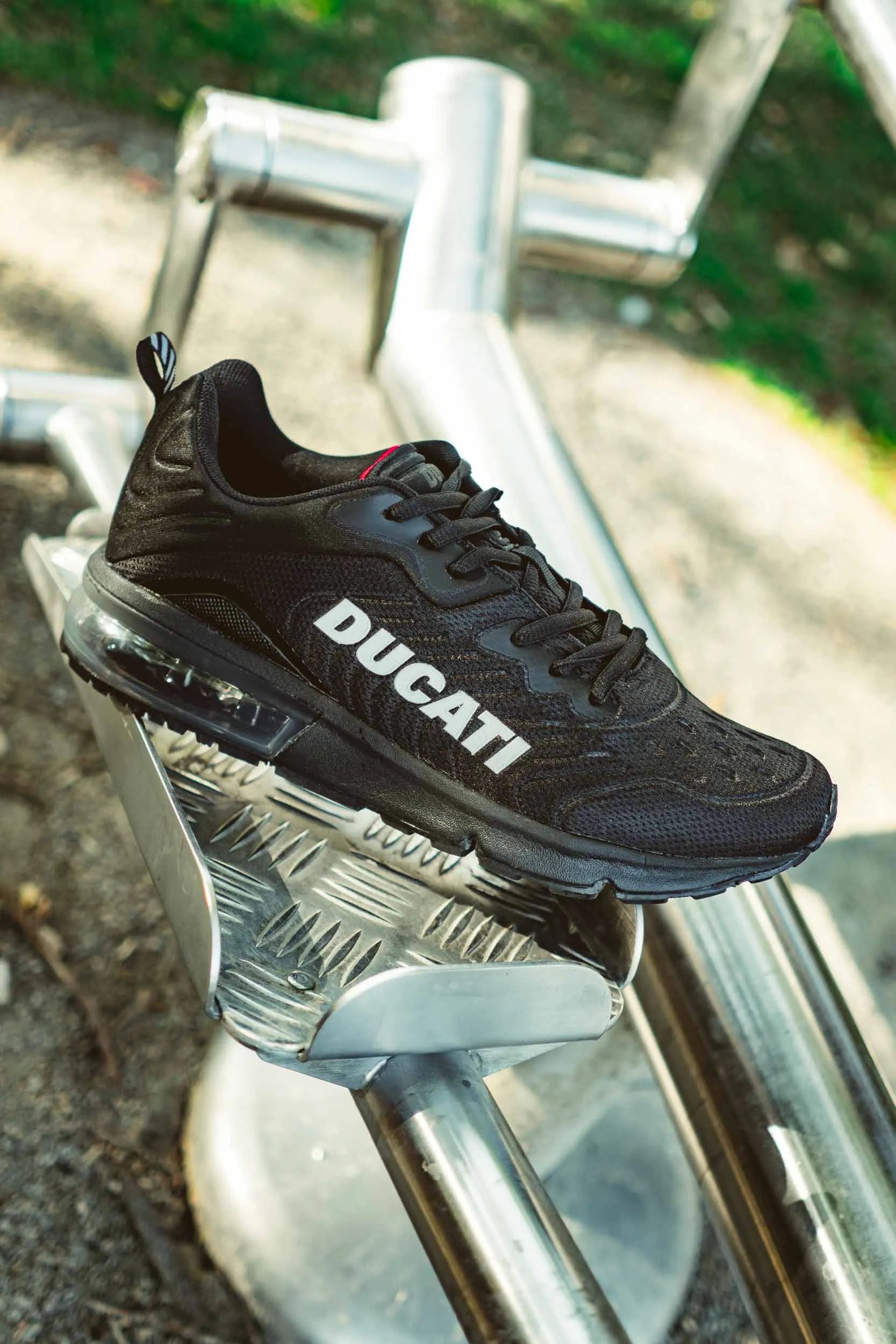 Ducati Istanbul Schwarze Herrenschuhe Größe 43 Leder