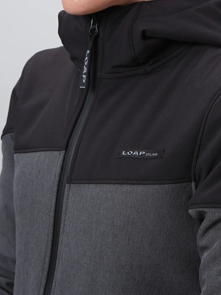 Chaqueta de softshell de damas ludysa gris oscuro xl - a prueba de viento y cálido