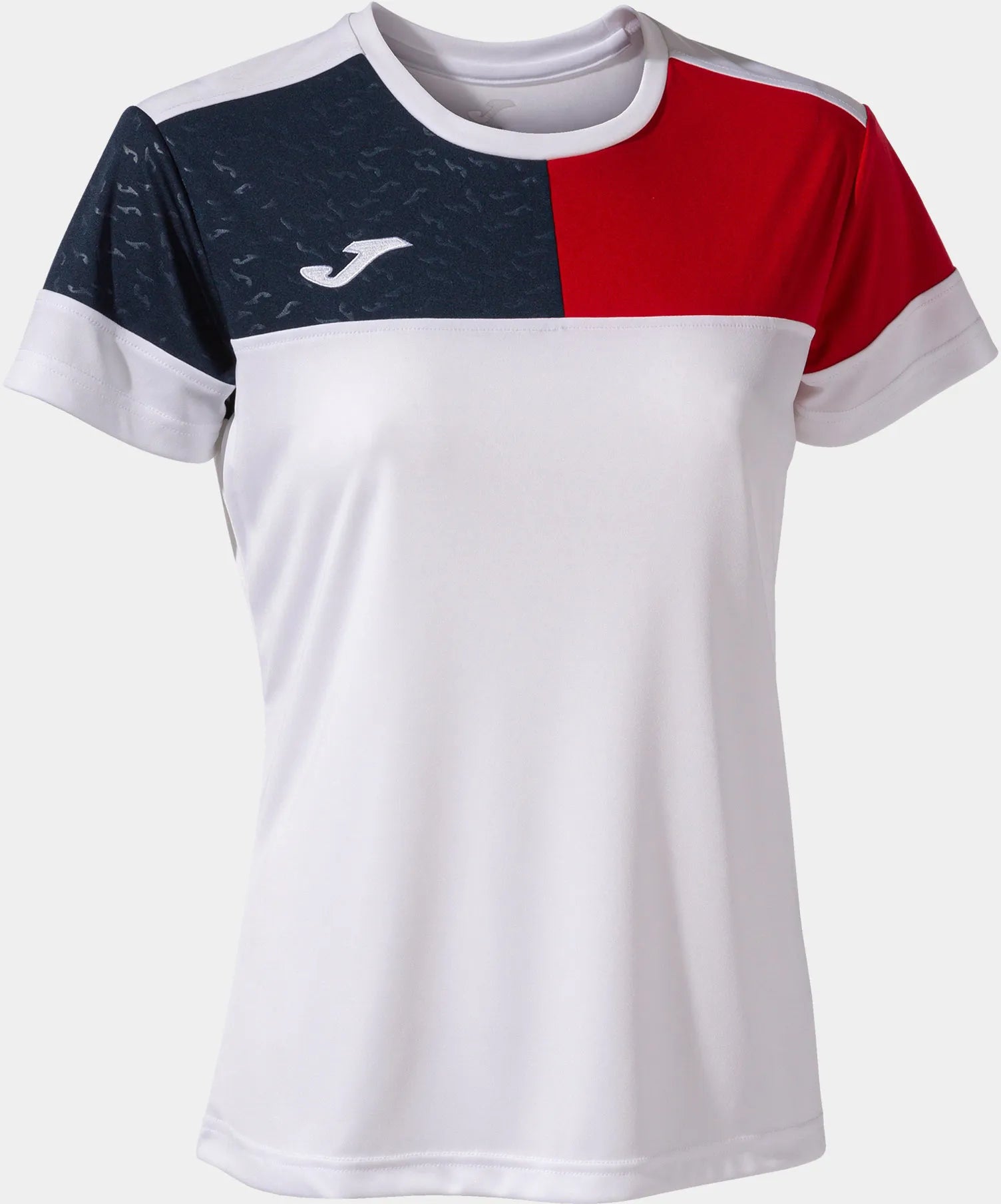 Mesdames T -Shirt Joma White / Red L - respirant et sportif