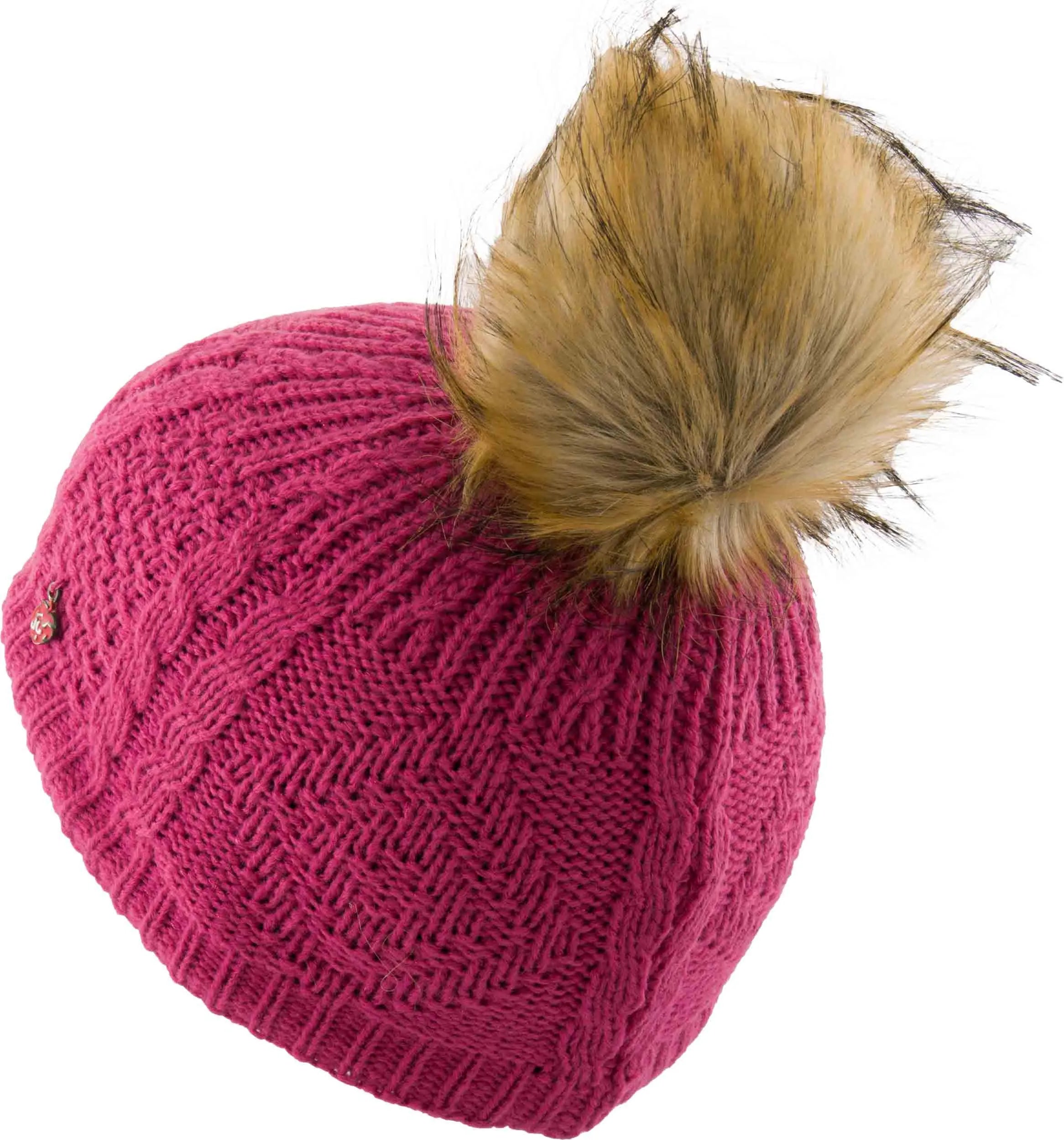 Teplý dětský zimní klobouk džem Dainty Fuxia 7-10 let