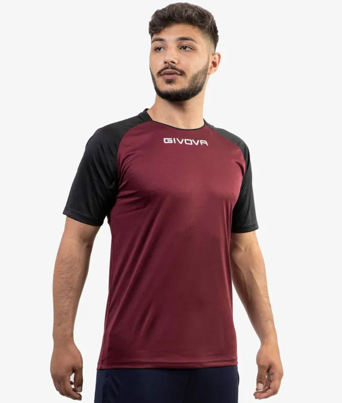 T-shirt Sports Givova Capo Granat-Black Xs