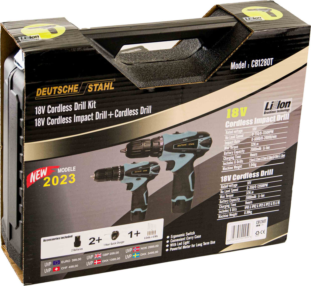 Cordless Impact Wrench + Cordless Screwdriver Royalty Line Platinum Tools,