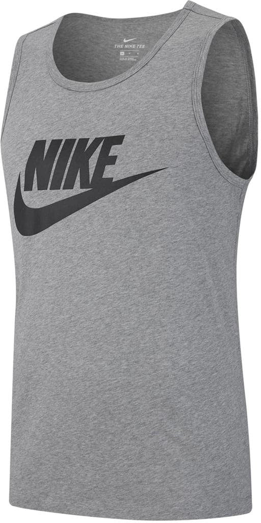 Men's Tank Top Nike Men Tank Top Icon Futura Gray Black, S