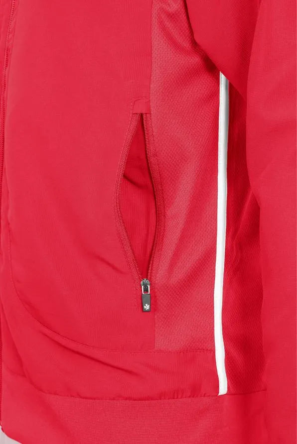 Heren Reece Varsity Jacket Red-White, S