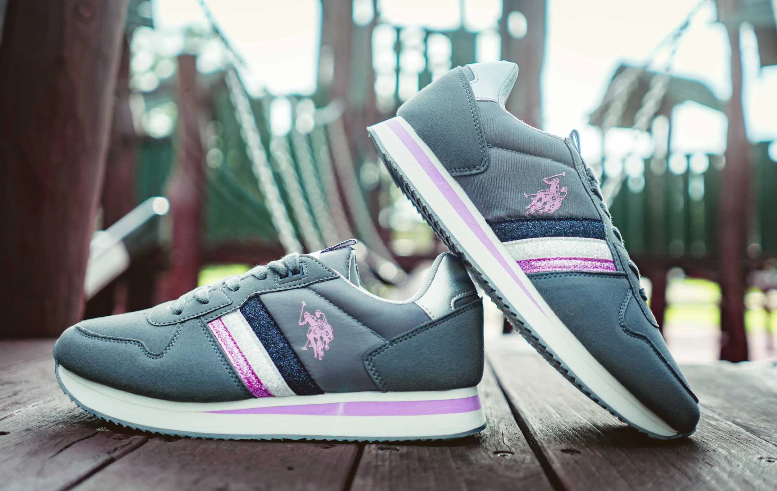 Grey U.S. Polo Assn. Doamne adidași dimensiunea 38