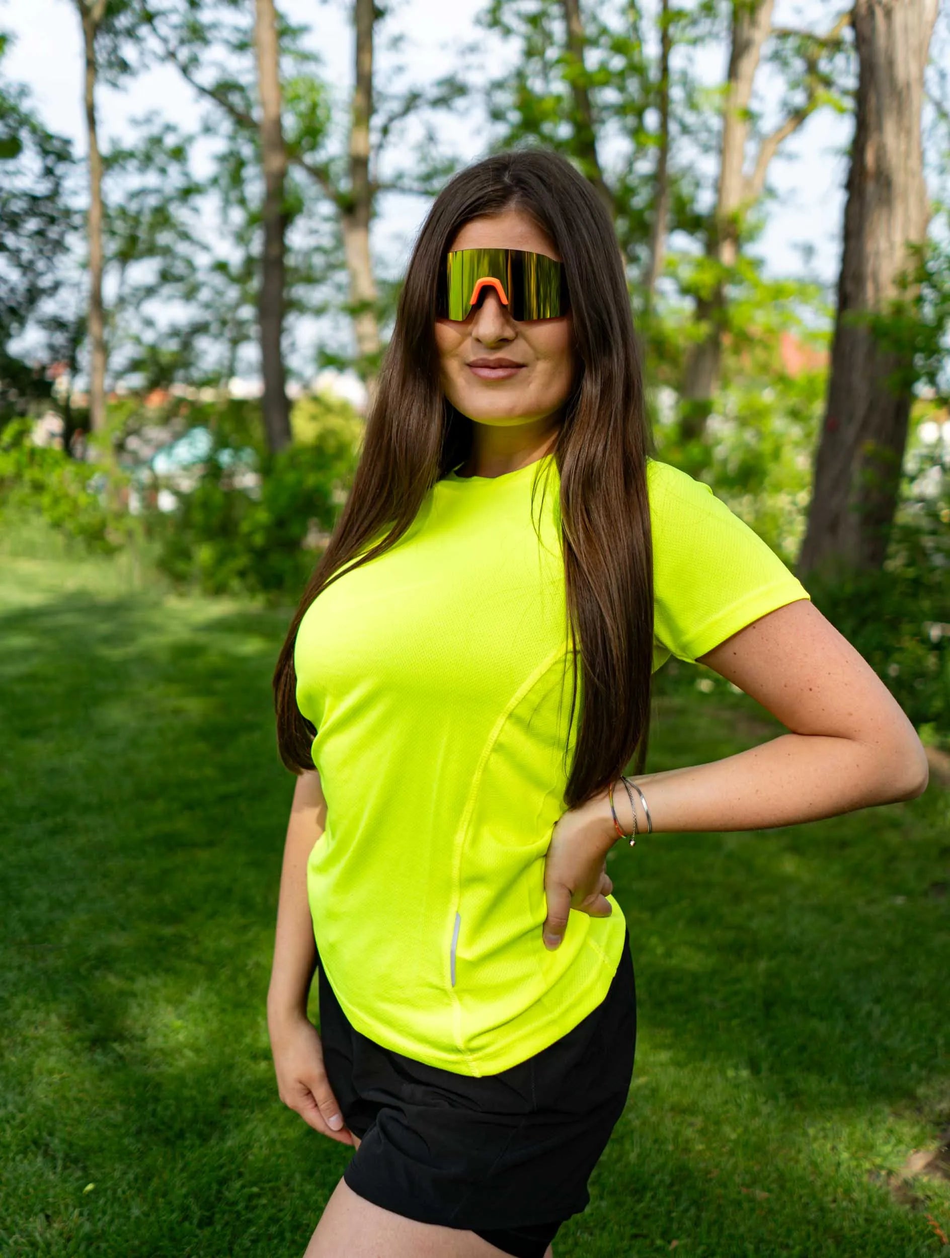 Ladies Yellow Sport T -Kirt 2xl - Oddychający i snelding