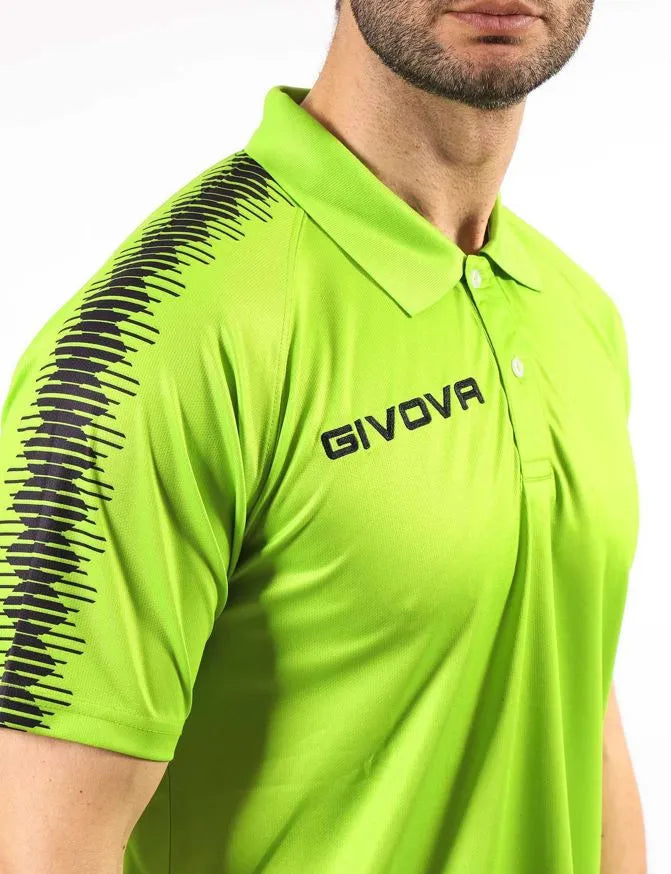 Léine Polo Spóirt Givova Apple Green L