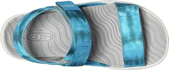 Keen jr elle backstrap sea mosse-fjord blue kids sandals 25-26