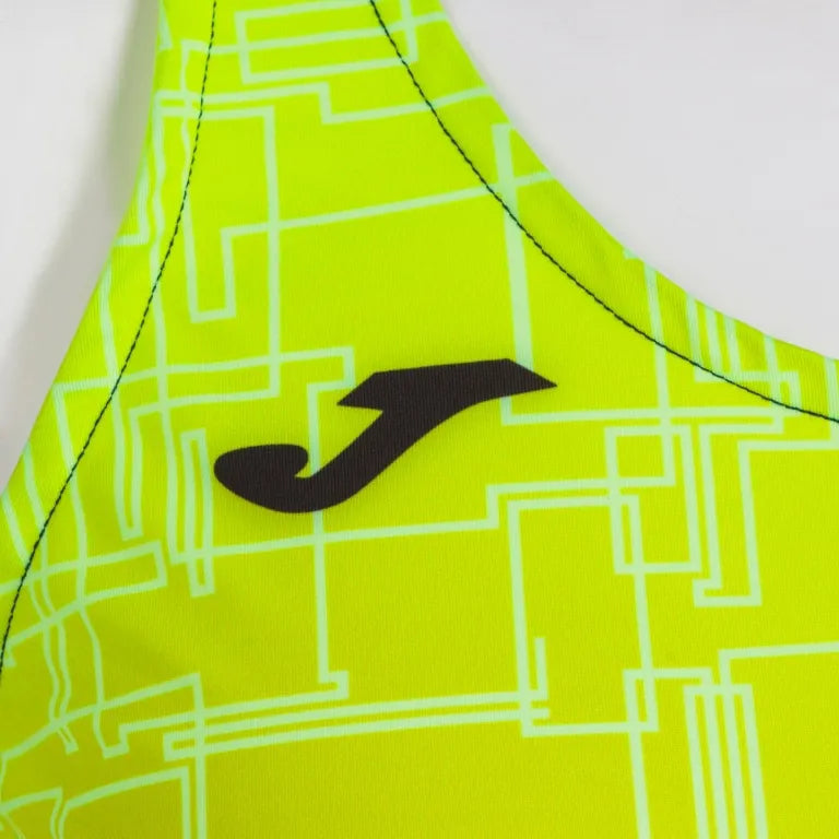 Kvinders kørende top Joma Elite VIII tank top fluor gul gul m