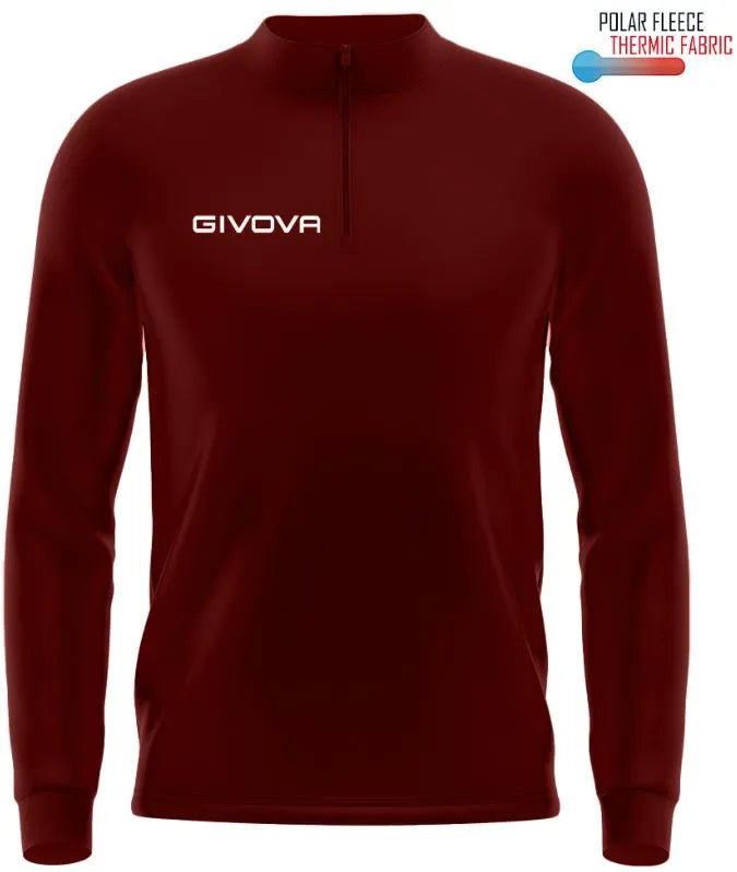 Sport Sweatshirt Givova Maglia Tecnica Granata Burgund m