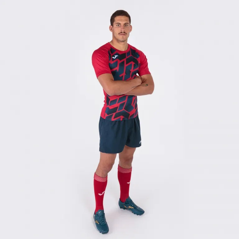 Joma myskin iii t-shirt red-navy 2xl