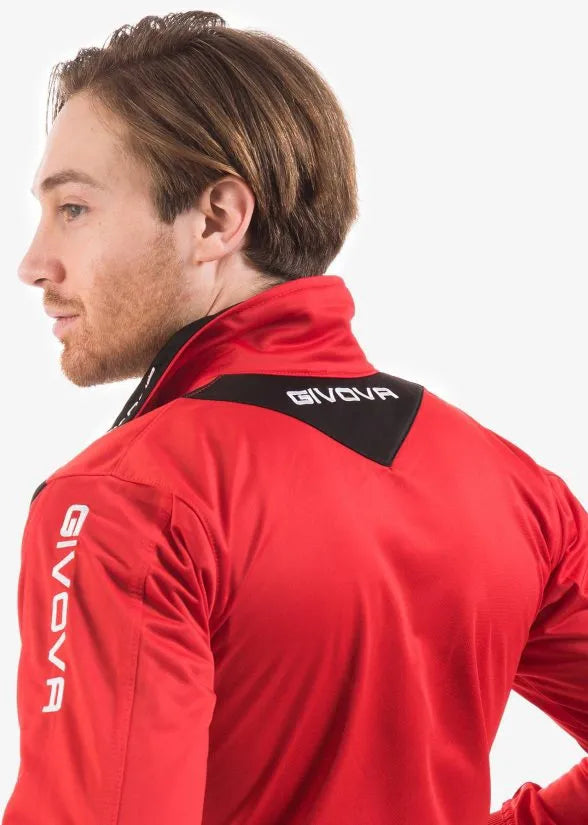 Sports Set Givova Visa Triacetato Red/Black 4xs