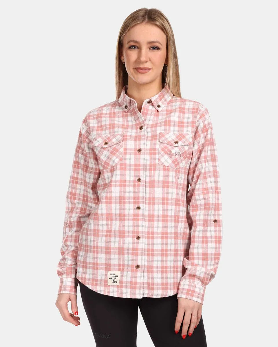 Dames sport flanellen shirt kilpi flanny-w roze 36