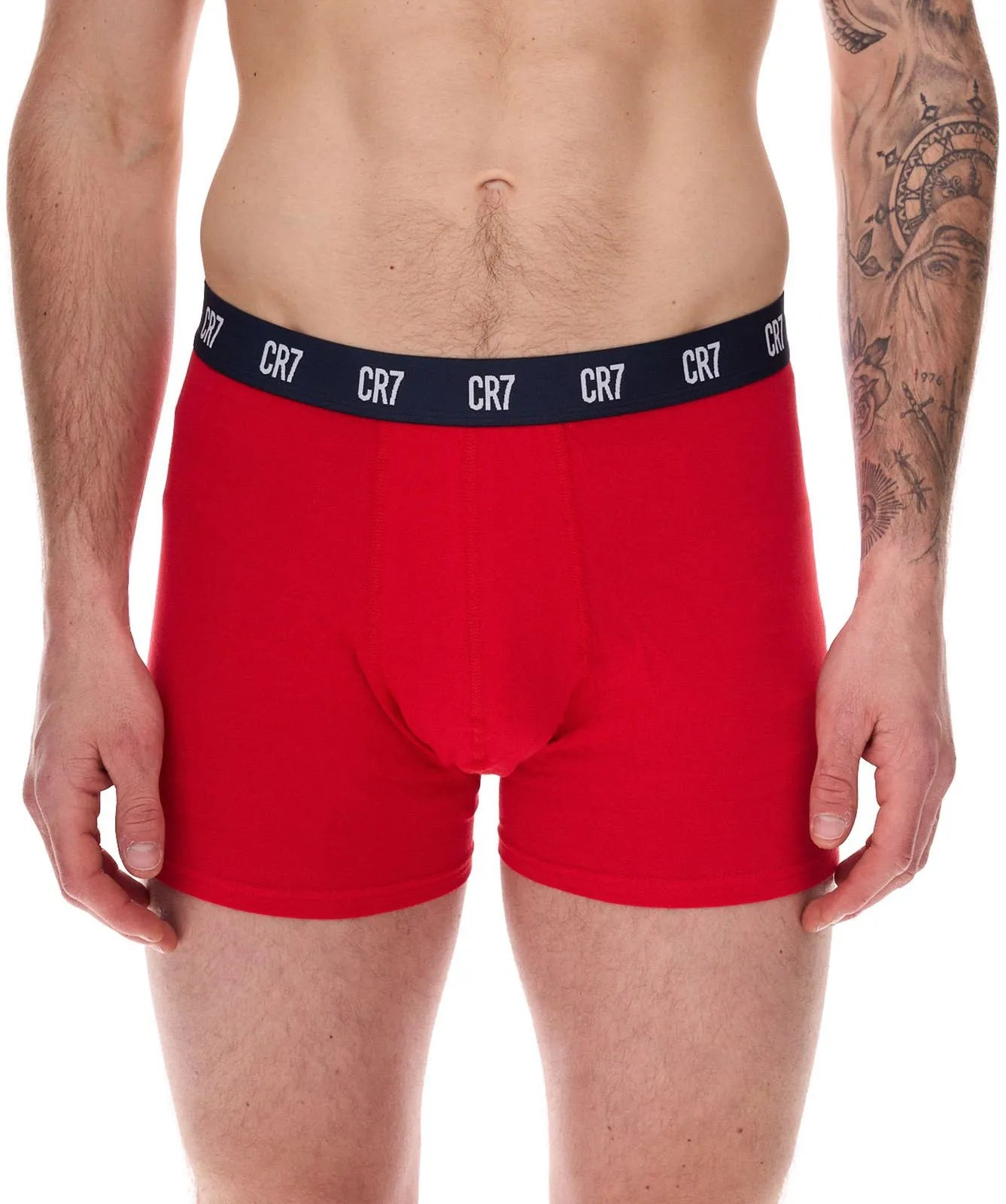 BOKERS CR7 MEN Cristiano Ronaldo Boxershort a 5 pacchetti grigio-navy-rosso m