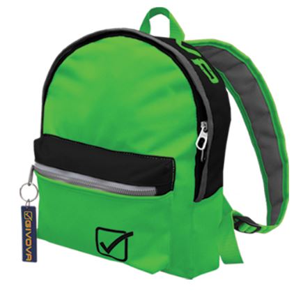 Backpack Givova University Fluo Green-Black,