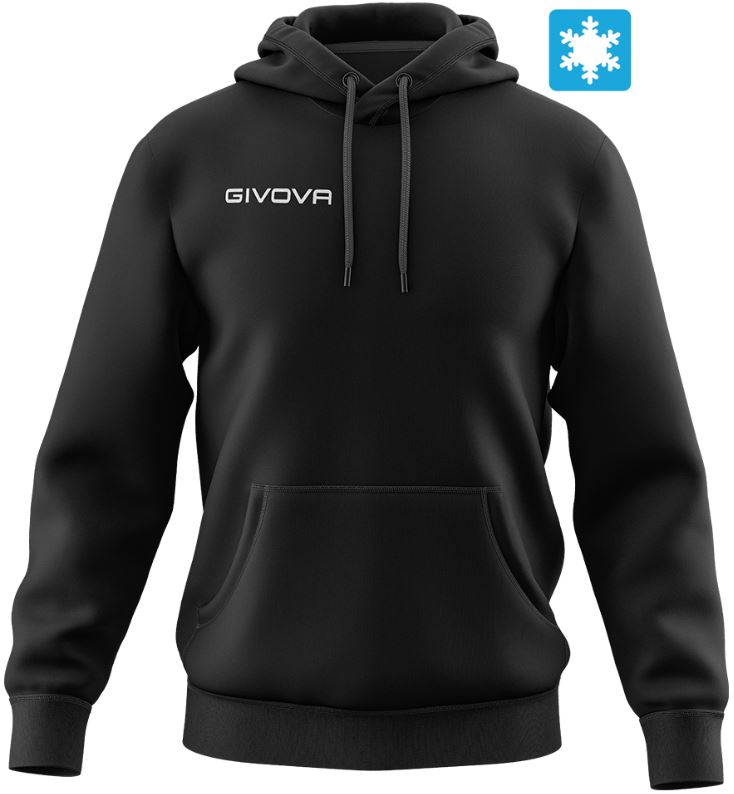 Cotton sweatshirt Givova Hoodie Black S