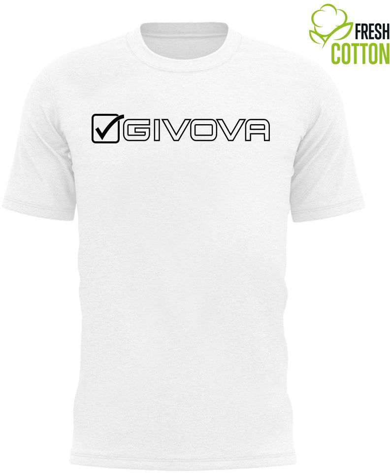 Cotton T-shirt Givova Mondo White, S