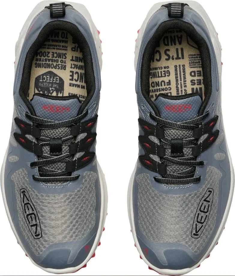 Herenschoenen Keen Men Zionic WP Steel Grey/Poppy Red Blauw 40,5