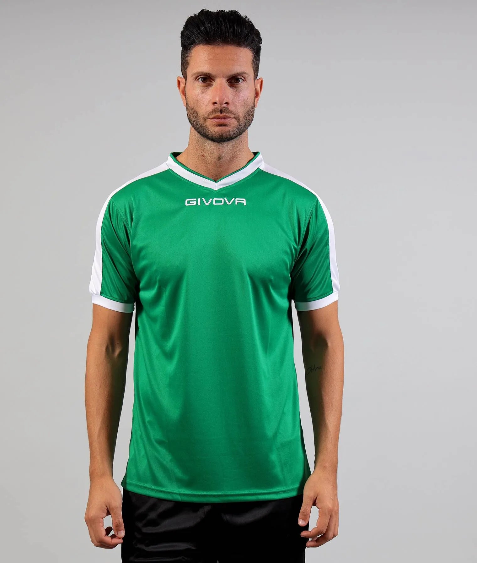 Camiseta deportiva Givova Revolution Green-White 3xl
