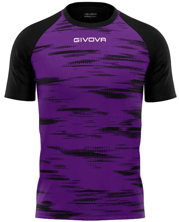 T-léine spóirt Givova picteilín Violet-Black L