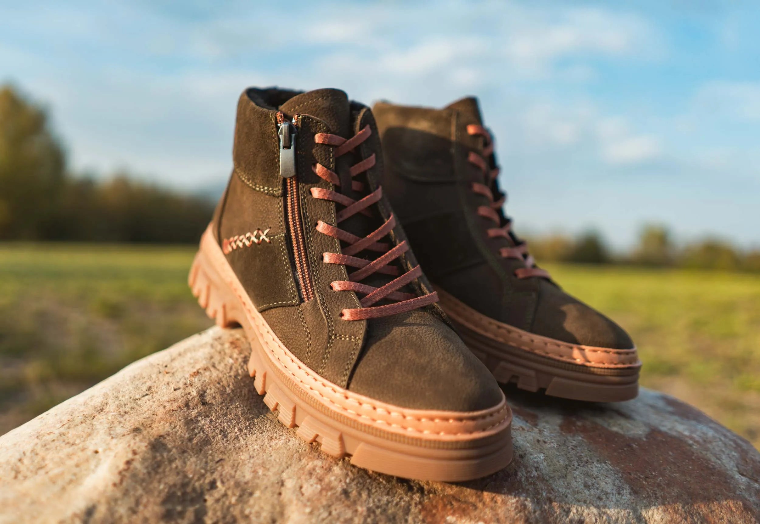 Boots d'hiver Ladies Kaki 40 - imperméable et chaud