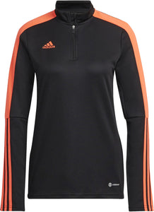 Adidas Wms Tiro Ls Sweater Black-App Solar Red Xl