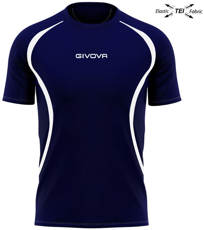 Running T-shirt Unisex Givova Running Blue-White M