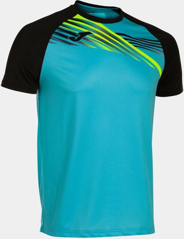 Men's Sports T-shirt Joma Elite X Turquoise-Black M