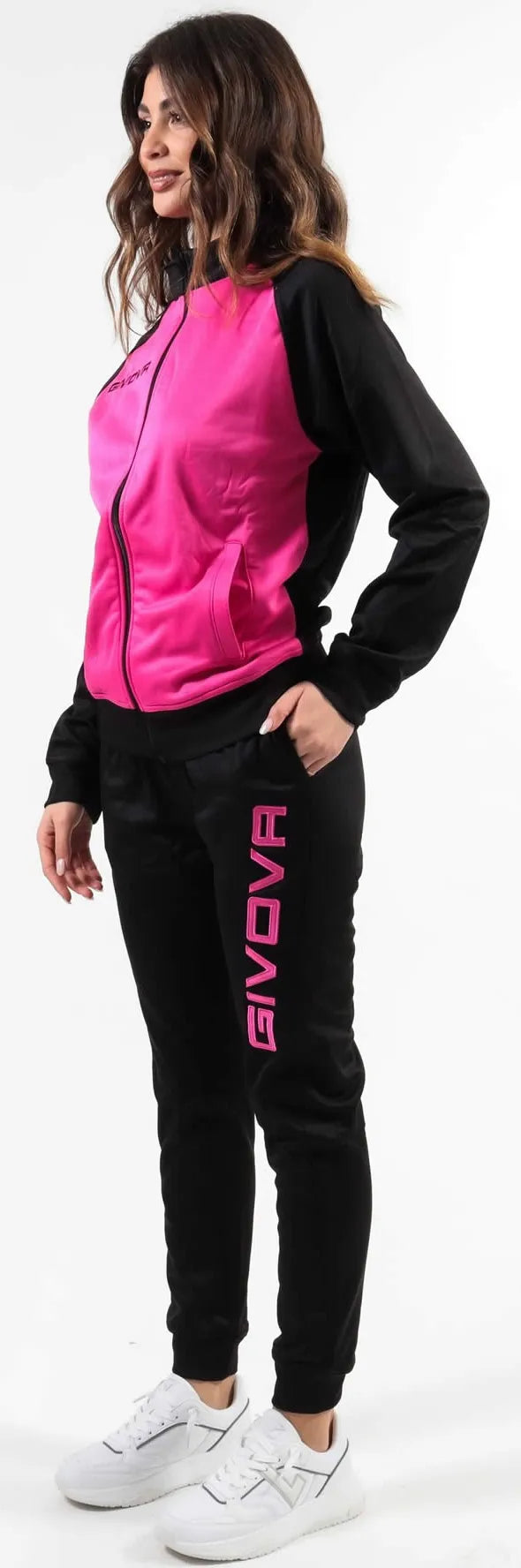Sports Set Givova Kuba Fuchsia-Black 3xs