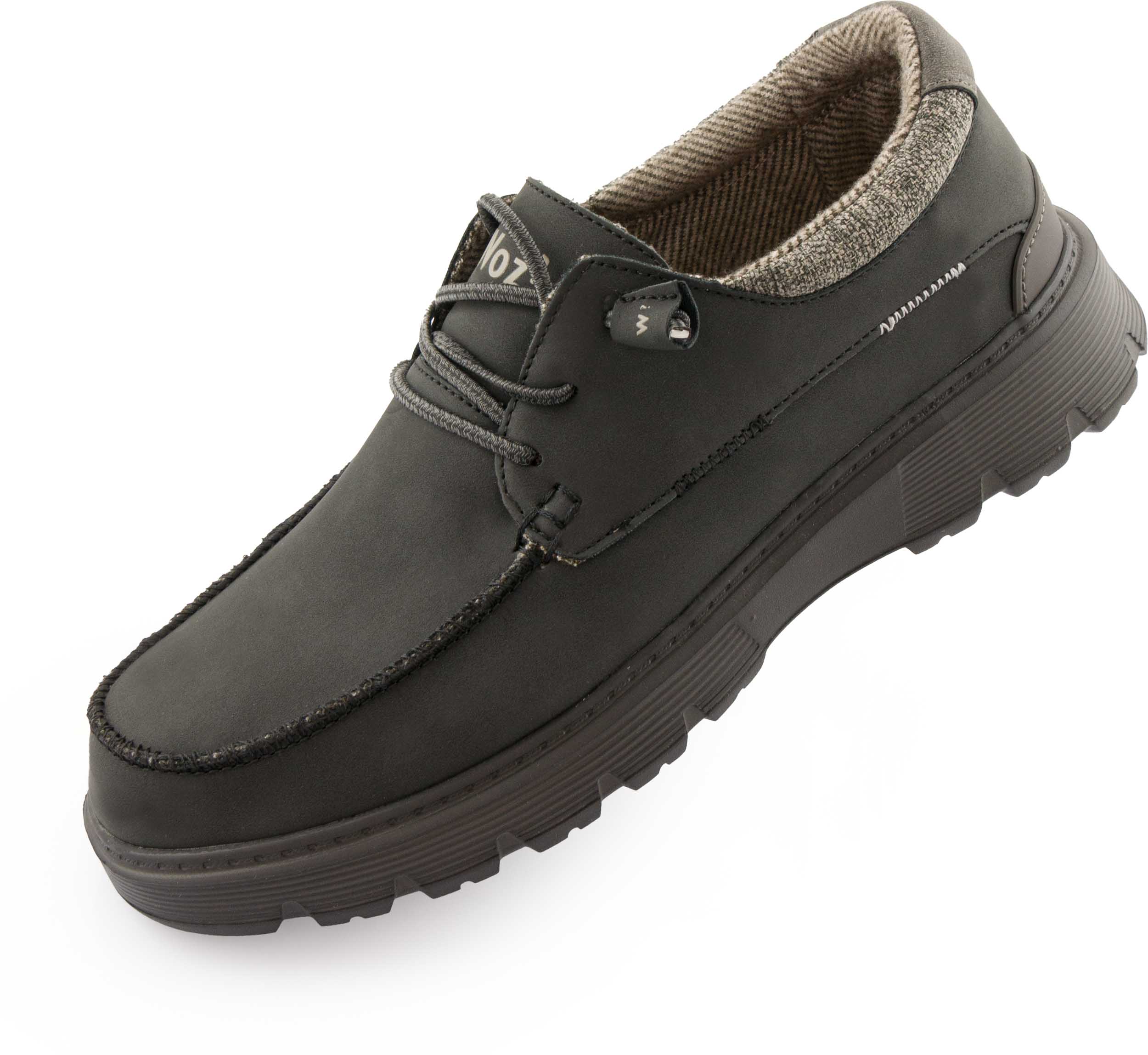 Woz Ringo 1 Zwarte Leren Herenschoenen Maat 42