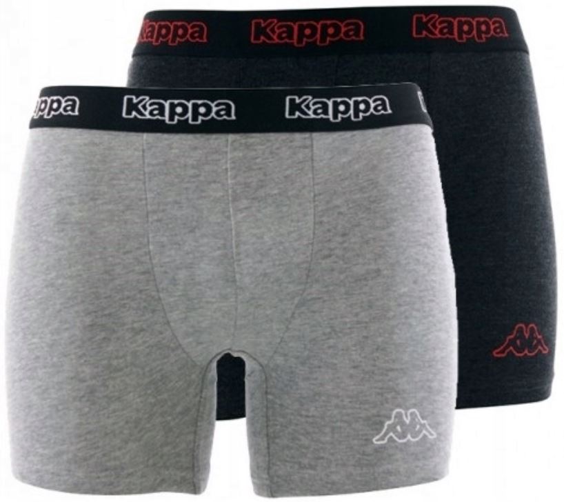 Boxers Kappa 2-Pack Dark Grey-Light Gray L