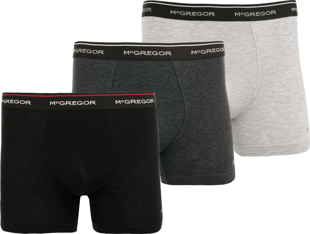 Boxers Mcgregor Men 3-Pack Black-Grey-Light Gray L