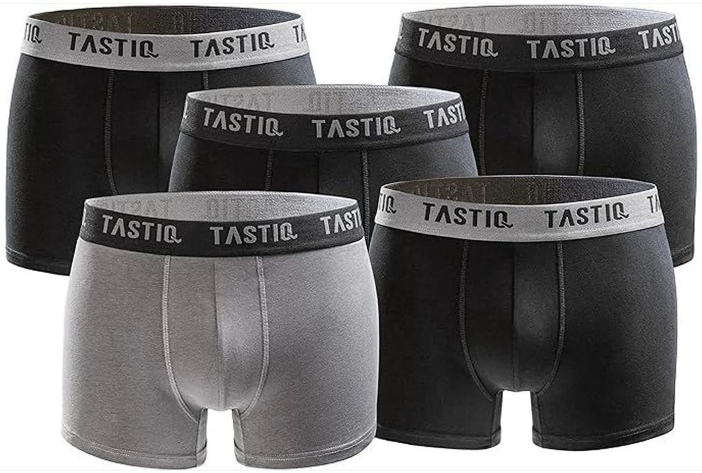 Boxers Tastic Black-Gray 5-Pack Giftbox, Xl