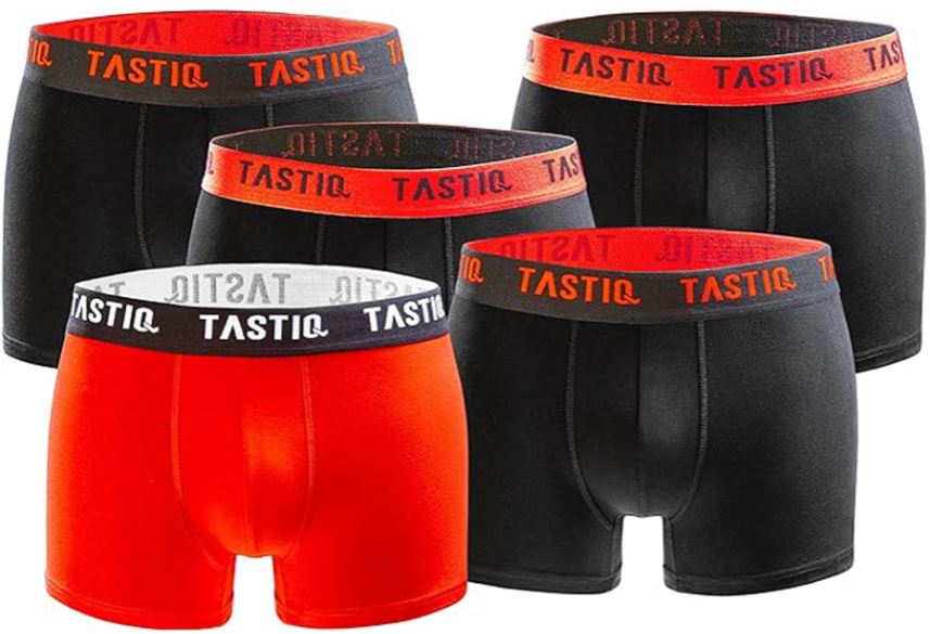 Tastic Boxers Black Red Mix 5-Pack Giftbox 2Xl