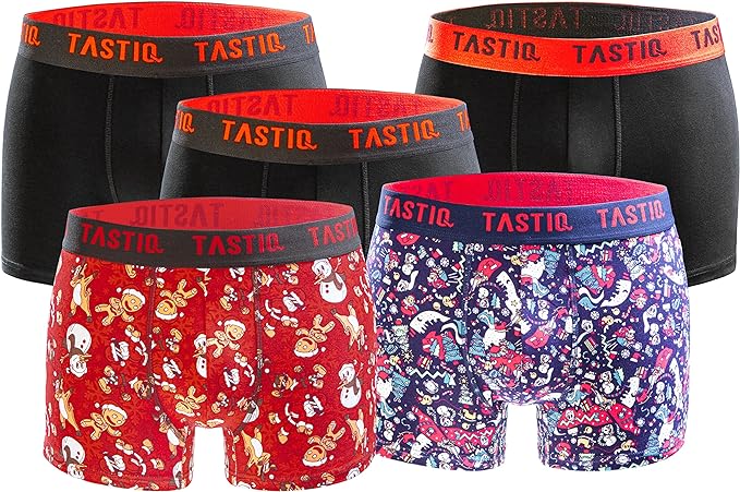 Tastic Boxers Xmass 5-Pack Giftbox, S