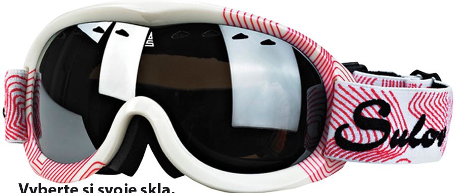 Junior Ski Goggles Sulov Passo - White/Pink, Ochrona UV