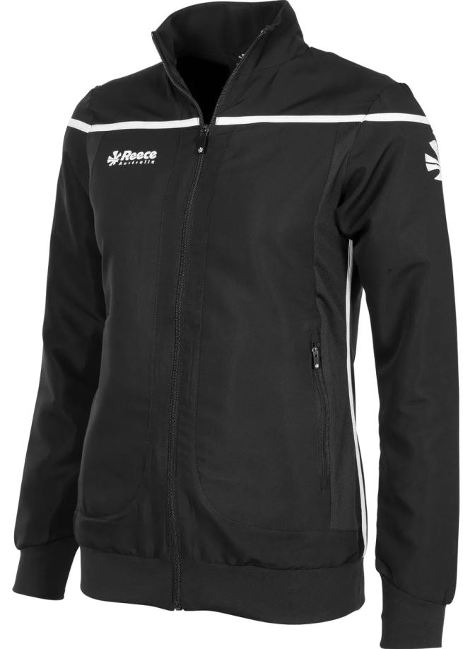 Women's Reece Varsity Jacket Black-White Xl