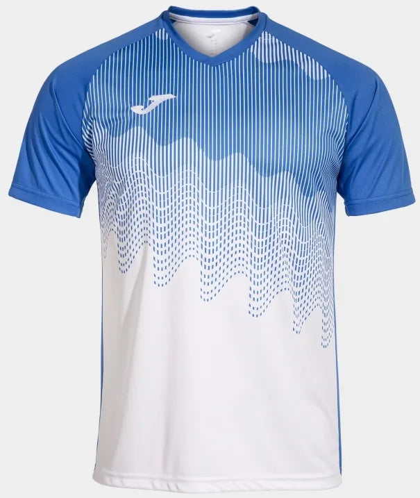 Joma Tiger VI Men's T -Shirt 2xl - blanc / bleu, coton respirant