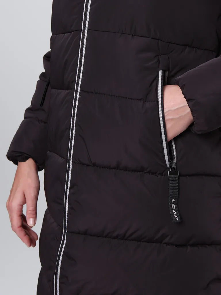 Women's coat loap tandora brown black m