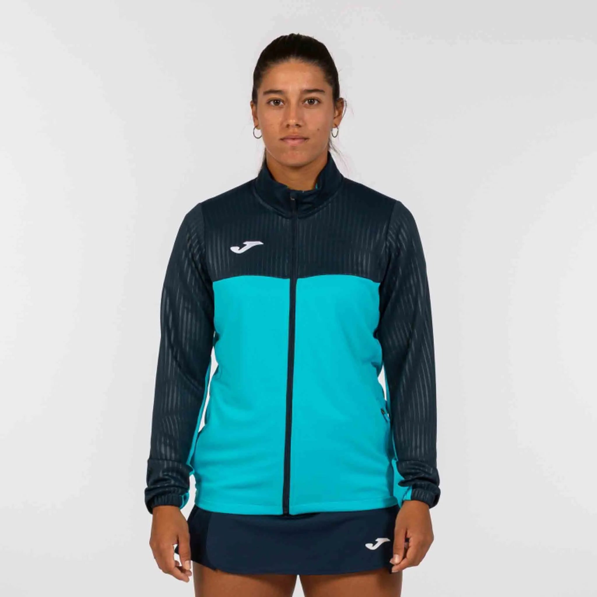 Dames Sweatshirt Joma Montreal Fluor Fluor Turq-Navy Turquoise XL