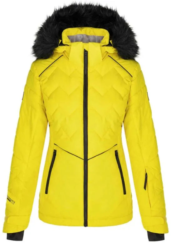 Women's ski jacket loap orsana yellow m