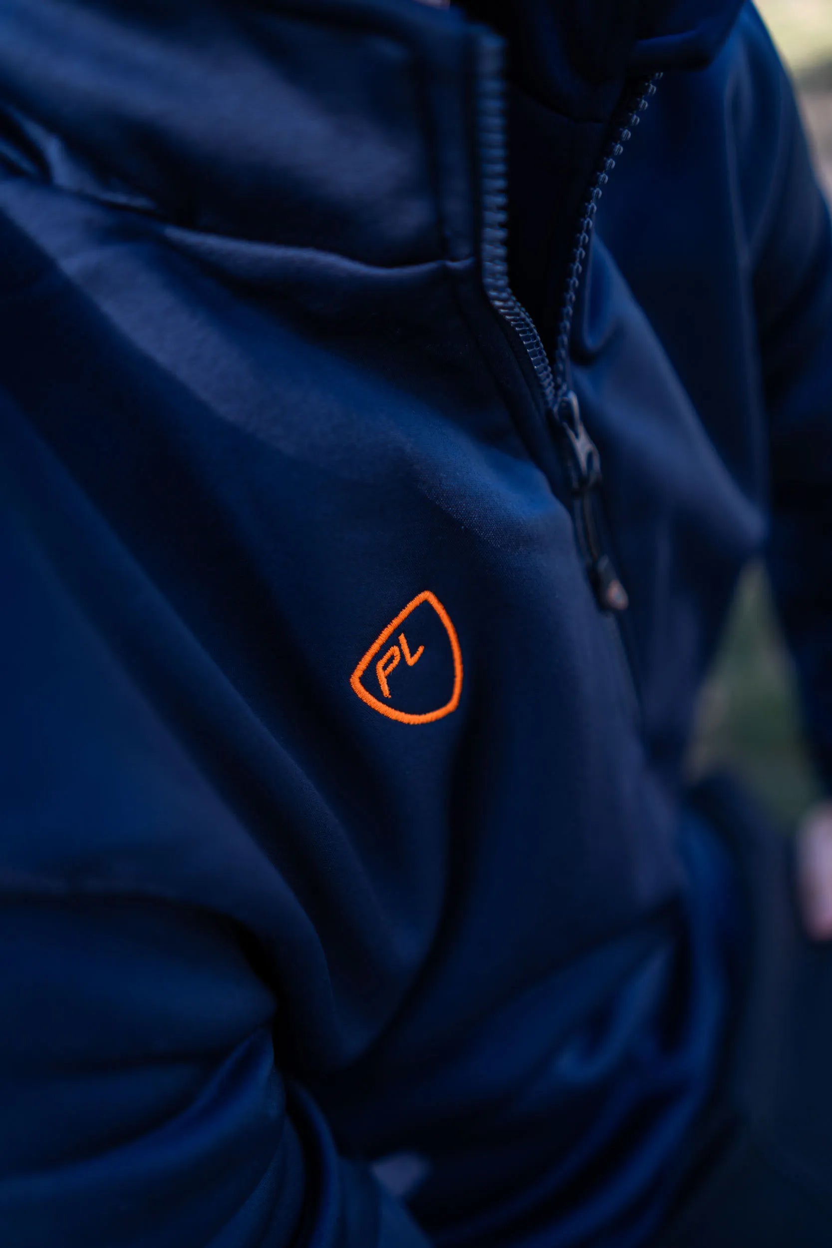 Uomini 1/4 Zip Midlayer Spetshirt Navy 2xl - PlayerLayer