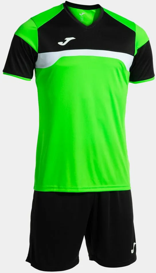 Joma danubio iii fluor green-black sports set 2xs