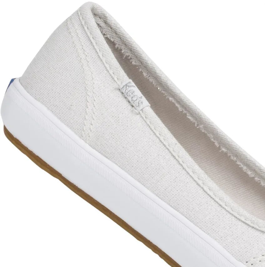 Cipő keds teáscup lurex csík ezüst 37